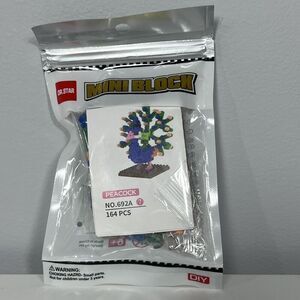 Dr Star Mini Block Peacock No. 692A -7 164 Piece Building Set